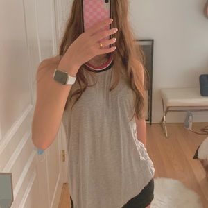 ambiance women’s  stripe neck muscle top